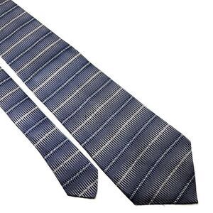 Murano Silk Tie Woven Blue Beige Wide